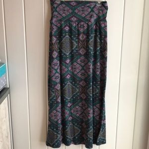 Mossimo Supply Co. Multicolor Geometric Maxi Skirt